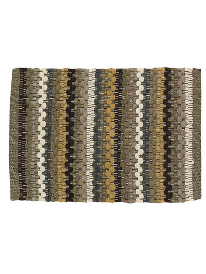 Park Designs- Placemats&nbsp;Woven Mineral Stripe Chindi 647-01