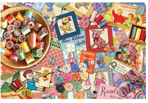 Puzzle Quilter's Stash 1000Pc 24 x 30" Hp042