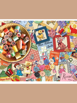 Puzzle Quilter's Stash 1000Pc 24 x 30" Hp042
