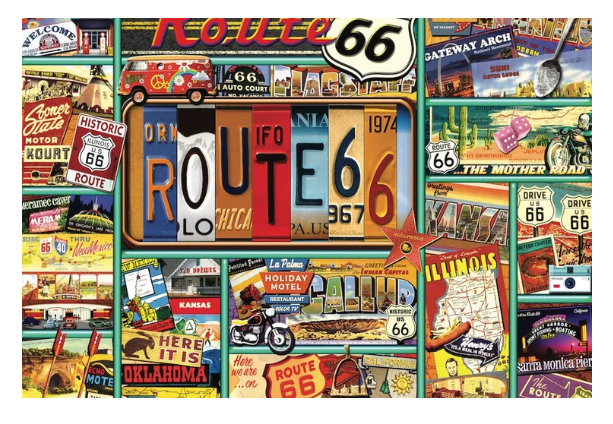 Hart-Puzzle  Route 66 1000Pc 24 x 30" Hp223