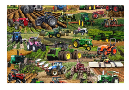 Puzzle&nbsp; Tractors,Tractors,Tractors 1000Pc 24 x 30" Hp231