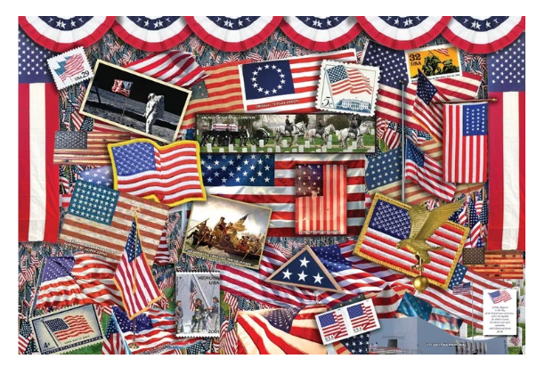 Puzzles  Stars & Stripes 1000pc  24 x 30 inch   HP711