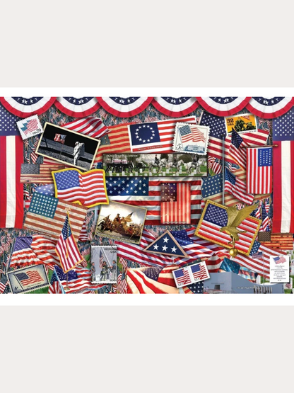 Puzzle Stars &amp; Stripes 1000Pc 19x26" Hp711