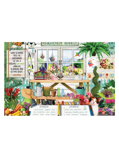 Puzzle Garden Shed Seek &amp; Find 100Pc 18x24" Hpa104