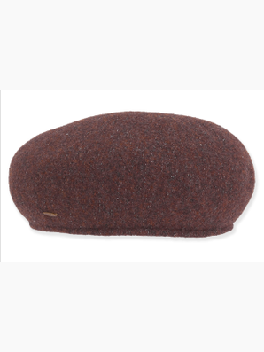 Sun n Sand-Hat Brown Soft Wool Beret Women's-AD1166
