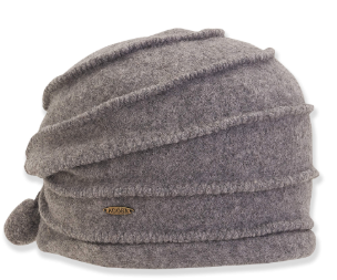 Hat Grey Bow Wool Turban Women's-AD1340A