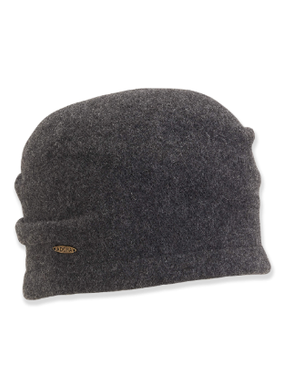 Hat Grey Wool Turban Women's-AD1348A
