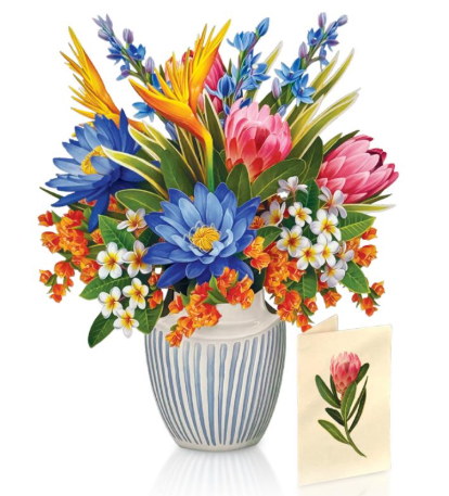 Flower's Boutique Paper Cards  Popup Tropical Paradise  3746 Classic