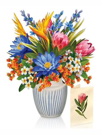 Flower's Boutique Paper Cards  Popup Tropical Paradise  3746 Classic