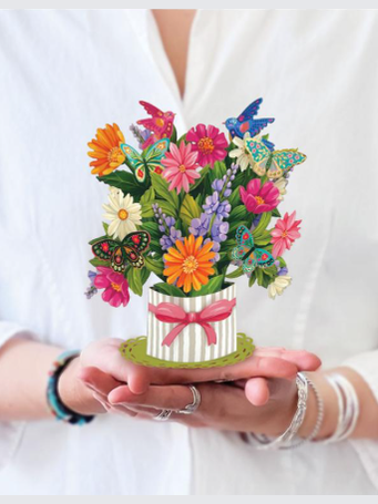 Card Pop Up 6" Enchanted Garden  7453 Mini