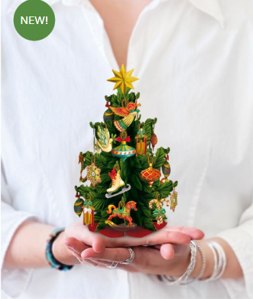 Flower's Boutique Paper Cards Pop Up 6" Christmas Tree 7468 Mini