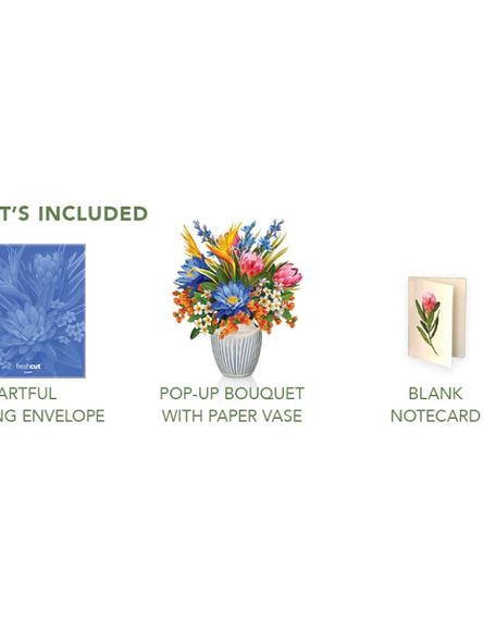 Flower's Boutique Paper Cards  Popup Tropical Paradise  3746 Classic