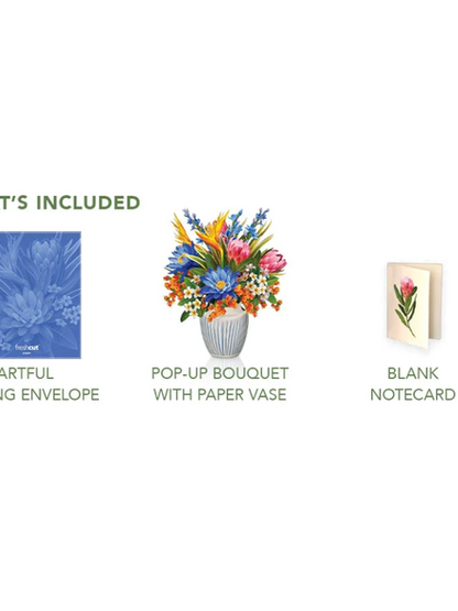 Flower's Boutique Paper Cards  Popup Tropical Paradise  3746 Classic