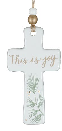 Christmas Cross Ornament 3 Saying's 5"  9745544