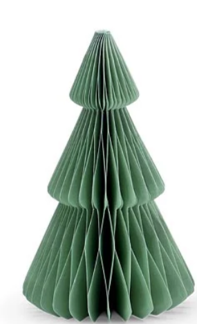 Christmas Ornament&nbsp; Sage Green Folding Paper Tree 4"x 6"9750174
