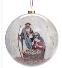 Christmas Ball Divine Impressions Nativity Scene 3 Styles Poly 4" 3138209