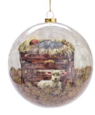 Christmas Ball Divine Impressions Nativity Scene 3 Styles Poly 4" 3138209
