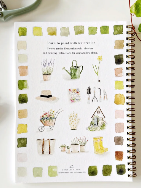 Water Color Work Book Garden ELSWWG