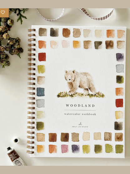 Emily Lex Studio-Water Color Work Book Woodland ELSWWWL