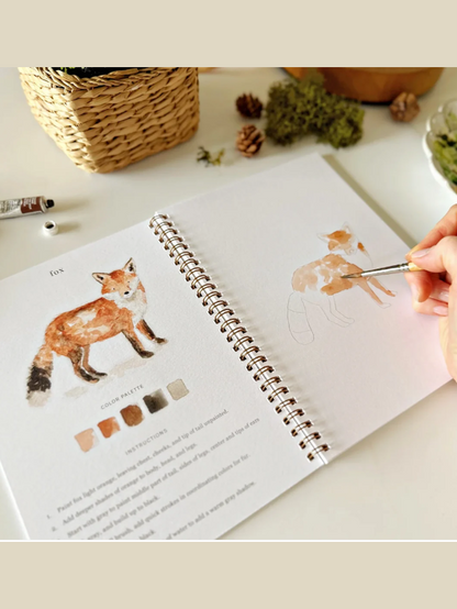 Emily Lex Studio-Water Color Work Book Woodland ELSWWWL