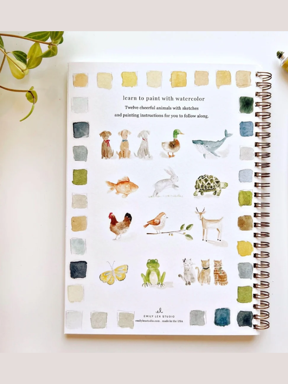 Water Color Work Book Animals ELSWWAP
