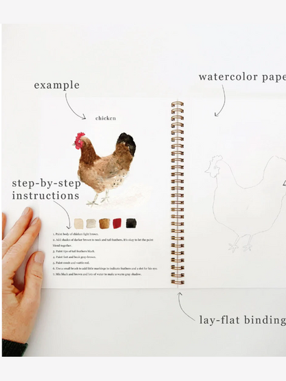 Water Color Work Book Animals ELSWWAP