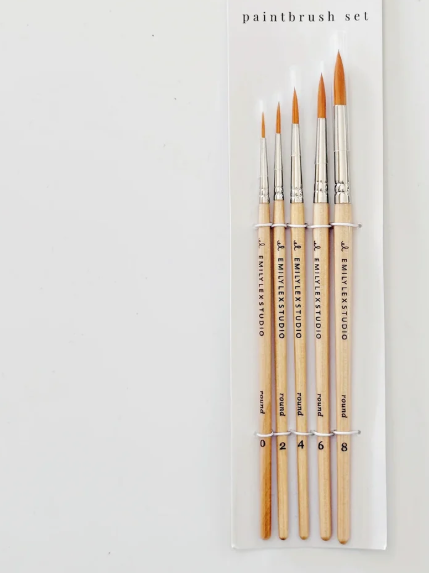 Water Color Paint Brush Set 5pc ELSWPBS