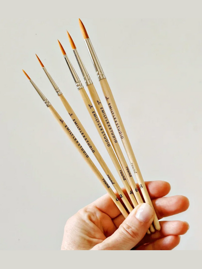 Water Color Paint Brush Set 5pc ELSWPBS