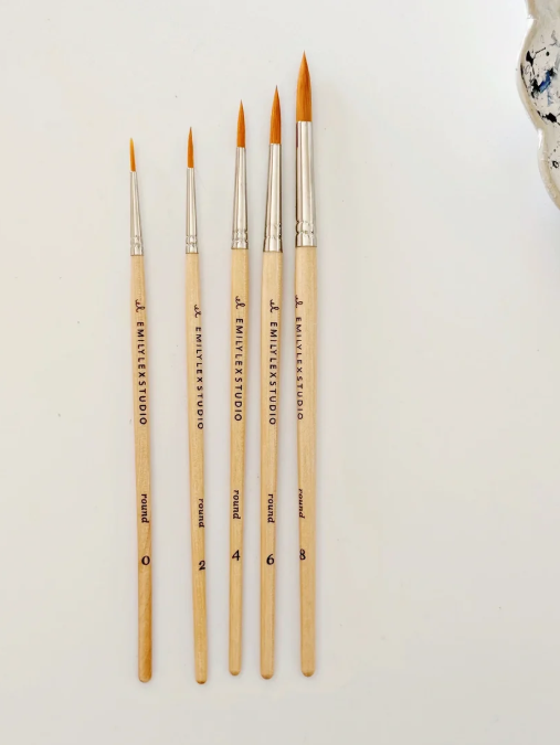 Water Color Paint Brush Set 5pc ELSWPBS