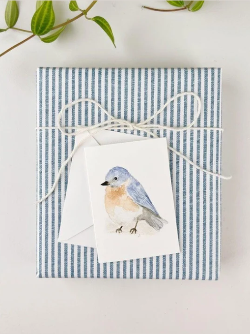 Mini Notecard Watercolor Bluebird ELSMCPBB