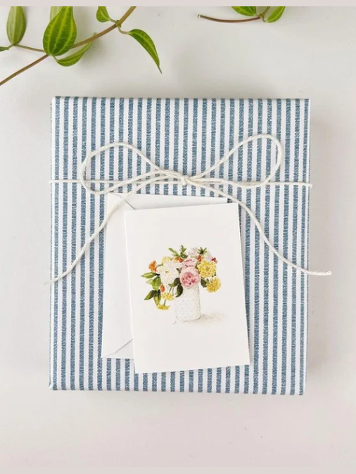 Emily Lex Studio-Mini Notecard Watercolor Hobnail Bouquet ELSMCPHB