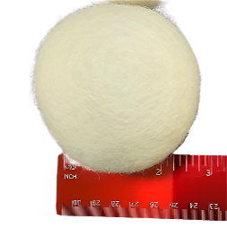 Wool Dryer Balls   6-Pack  or  Single    X Large  New Zealand  Chemical Free Fabric Softener for 1000 Plus Loads 