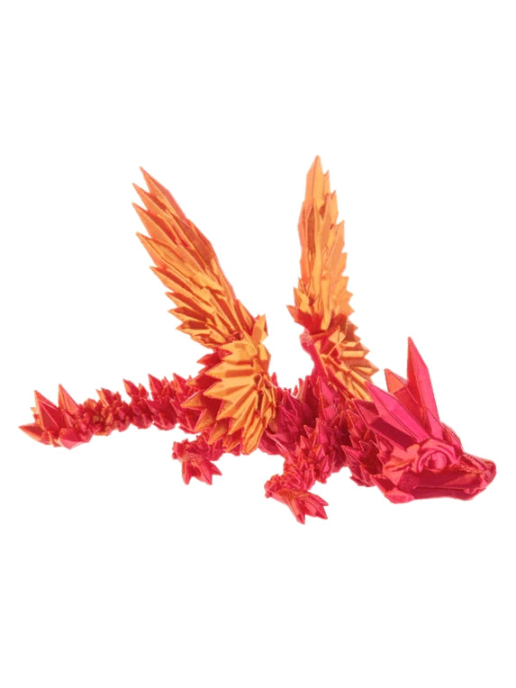 Dragon 5"Long Shimmer Creatures 3d Printed 4 Colors h3d0010