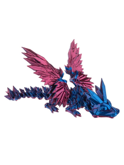 Dragon 5"Long Shimmer Creatures 3d Printed 4 Colors h3d0010