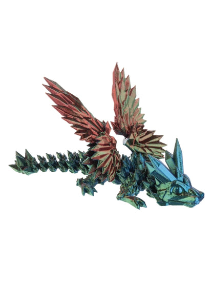 Dragon 5"Long Shimmer Creatures 3d Printed 4 Colors h3d0010