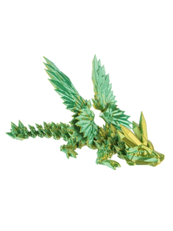 Dragon 5"Long Shimmer Creatures 3d Printed 4 Colors h3d0010