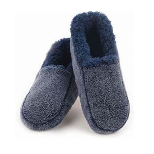 Men's Soft Slippers - Medium Blue 