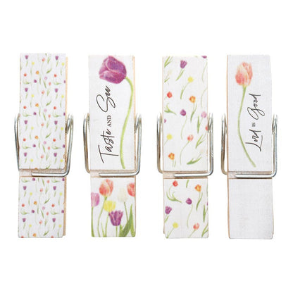 Creative Brands- Bag Clips Taste Ans That The Lord Is Good Wooden 4pk T3123