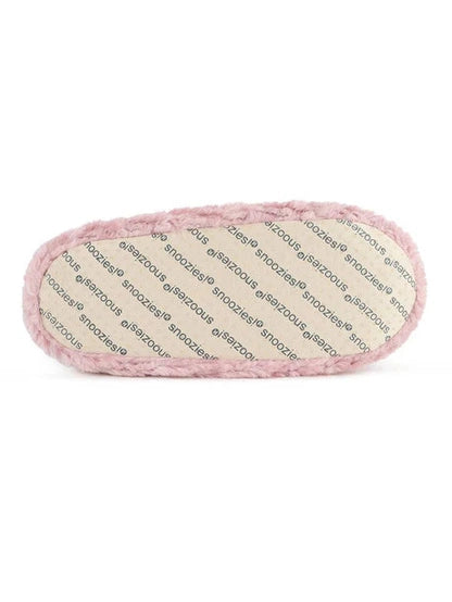 Snoozies-Slippers Light Pink Teddy Bear Faux Fur/Memory Foam Women's wtbear-ltpink