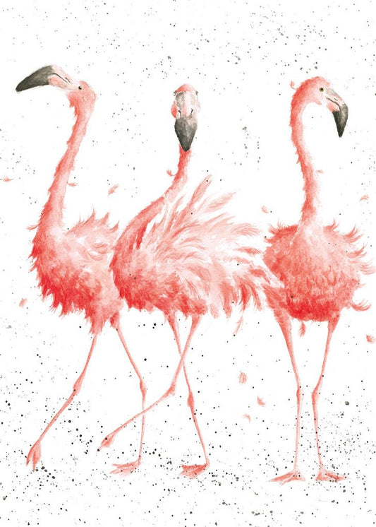 Card - AZ008 - Ladies - Flamingos 