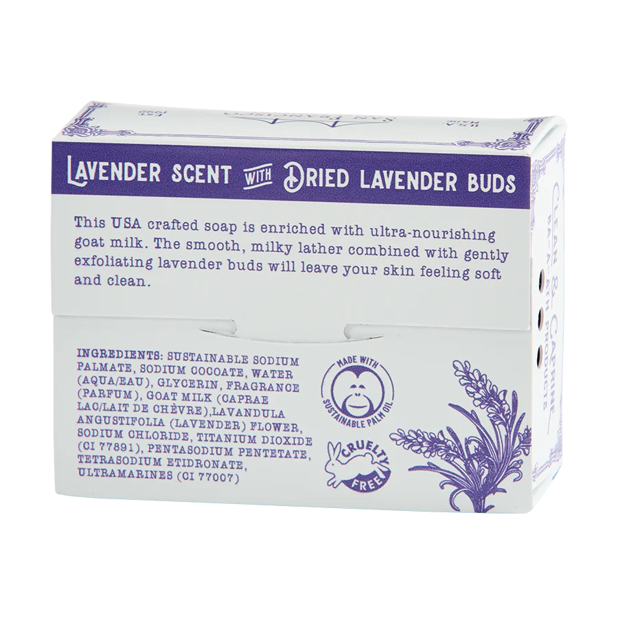 Soap Bar Goat's Milk Lavender 5oz Clean & Caprine CCL1421