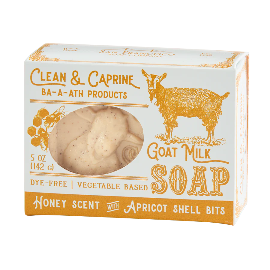 Soap Bar Goat's Milk Honey/Apricot Seed 5oz Clean & Caprine CCh1419