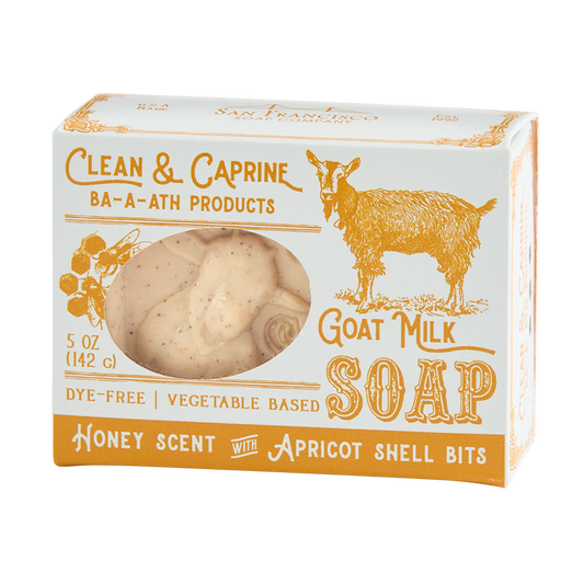 Soap Bar Goat's Milk Honey/Apricot Seed 5oz Clean & Caprine CCh1419