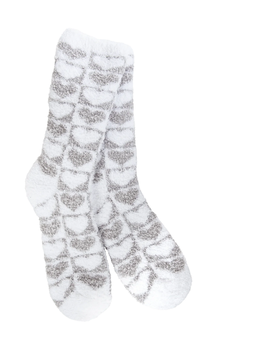 Sock  Checkard Heart Grey 919 Women's 76016 