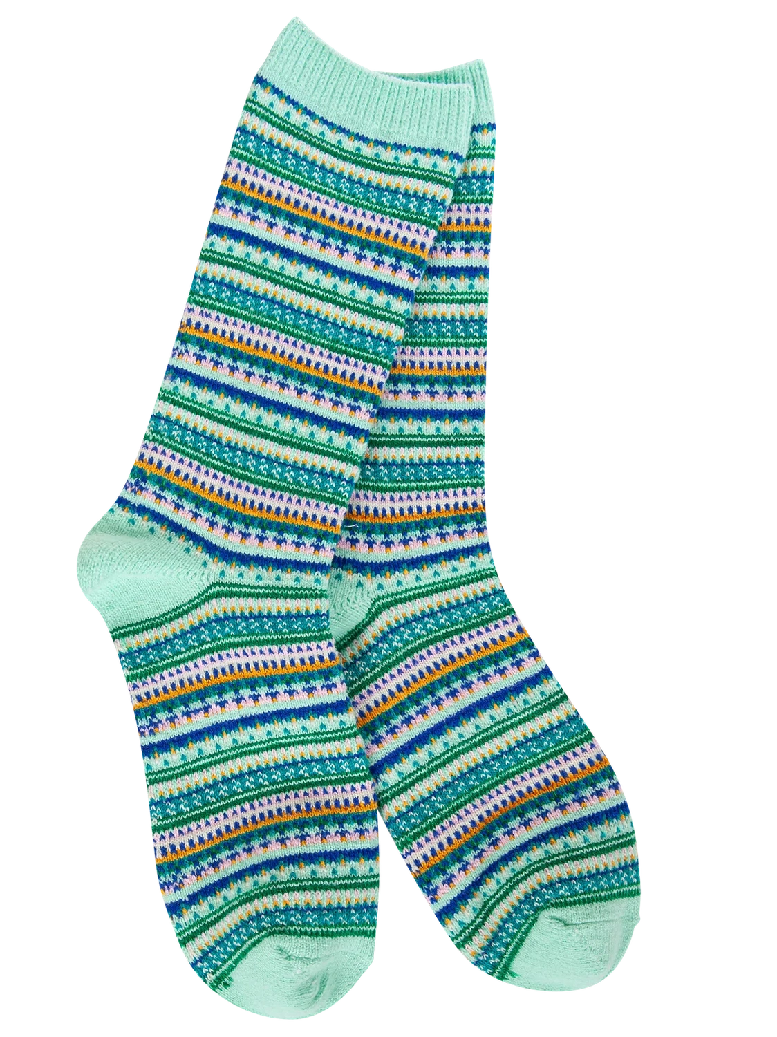 WSS-Sock Mint Stripe&nbsp; Women's Size 6-11 76744