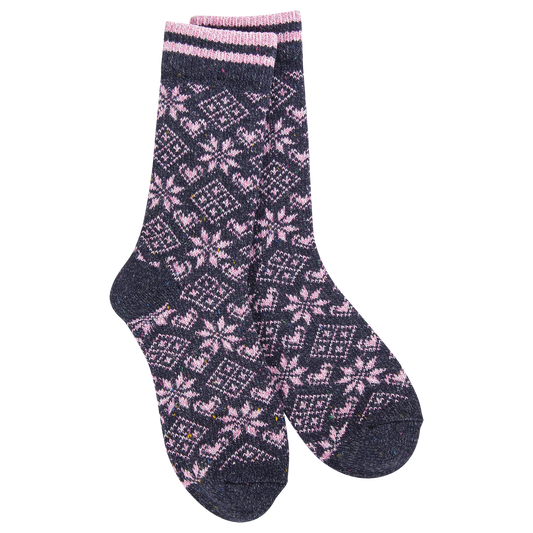 Sock Diamond Denim Women's 75680 