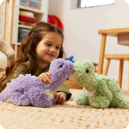 Warmies  Green Long Neck Dinosaur - Heatable Stuffed Animals 