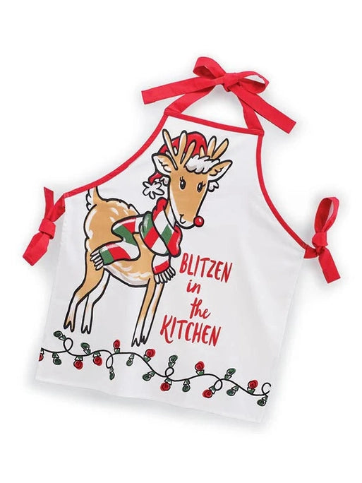 Apron Christmas Blitzen In The Kitchen A3106