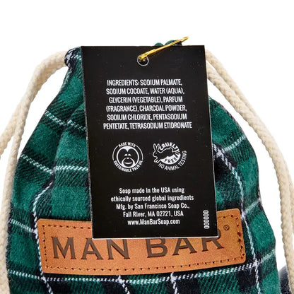 Soap Bag Of Coal Charcoal &Tea Tree Scented4-2oz Bars bOC4904