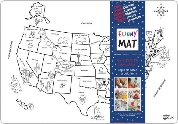 Coloring Mat USA Children M0608 